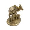 Brass Cow with Calf statue