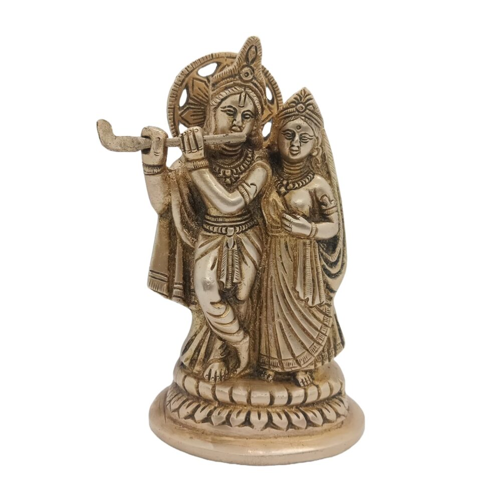Brass Radha Krishna idol