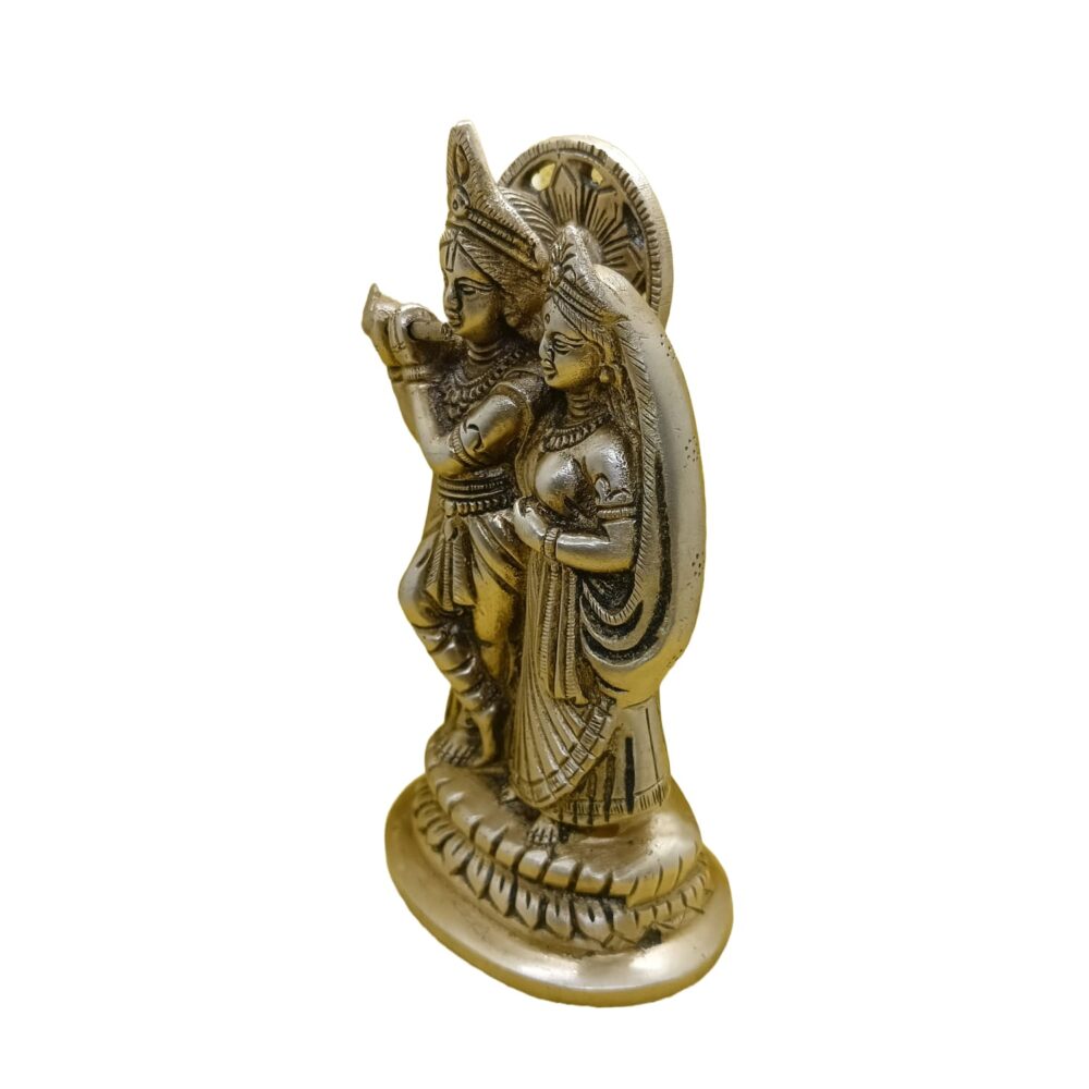 Brass Lord Radha Krishna Idol